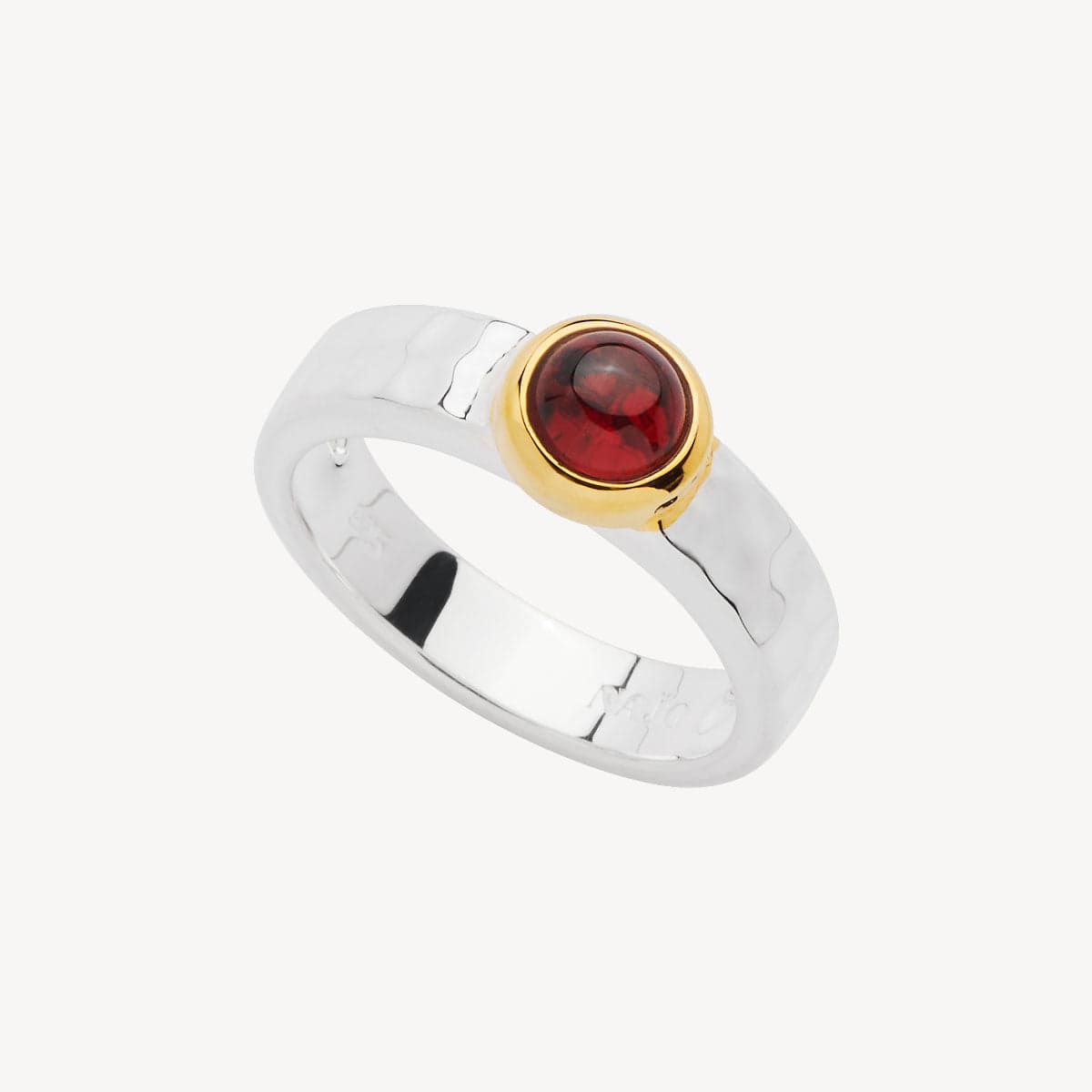 Solace 2-Tone Garnet Ring